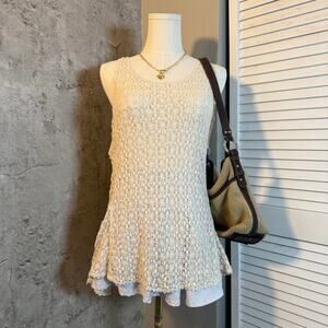 Preppy Knitted See Through Tank Top